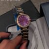 Round Crystal Bracelet Watch