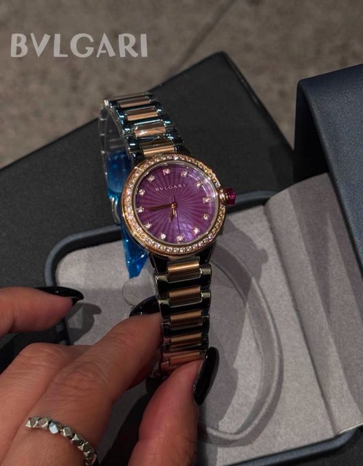 Round Crystal Bracelet Watch