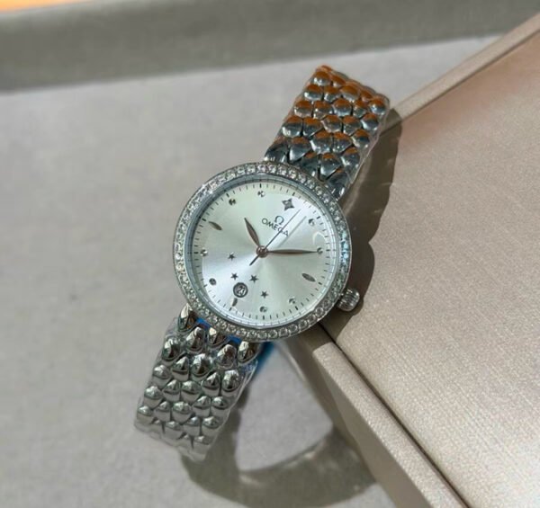 Silver Star-Dial Bracelet Watch