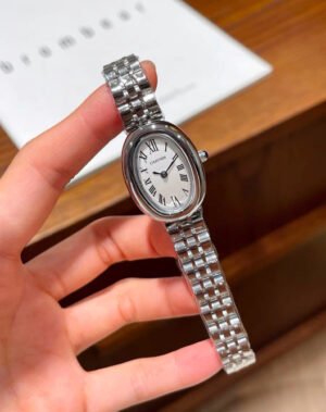 Oval Roman-Numeral Bracelet Watch