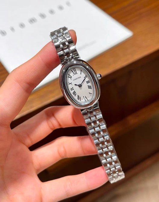 Oval Roman-Numeral Bracelet Watch