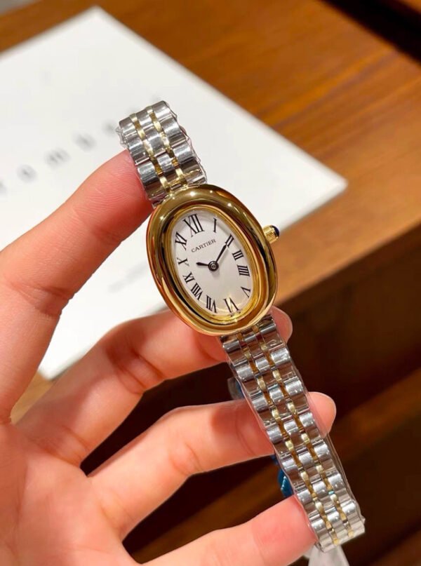 Oval Roman-Numeral Bracelet Watch