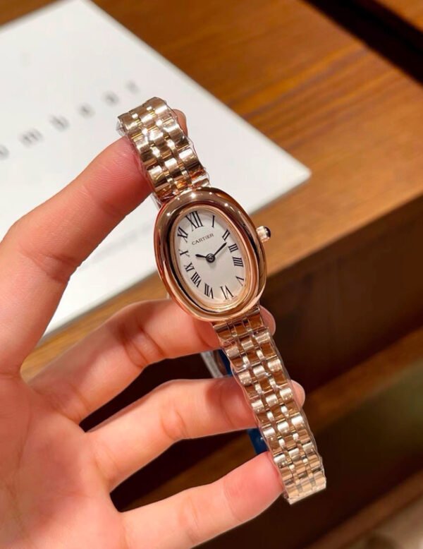 Oval Roman-Numeral Bracelet Watch