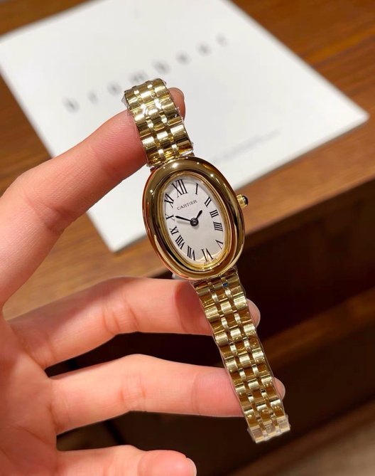 Oval Roman-Numeral Bracelet Watch