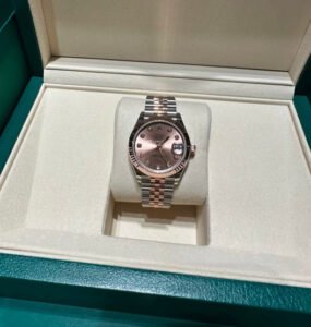 Rose Dial Two-Tone Watch