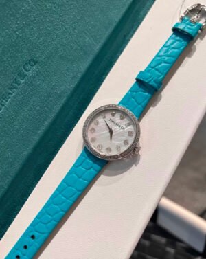 Turquoise Strap Diamond-Marker Watch