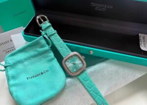 Turquoise Strap Cushion Watch