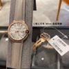 img-046 Leather Strap Round Crystal Watch