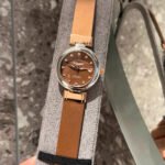 Brown Strap Round Dress Watch
