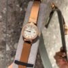 Brown Strap Round Dress Watch