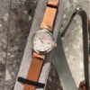 Brown Strap Round Dress Watch