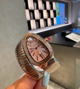 Rose-Tone Flexible Bracelet Watch